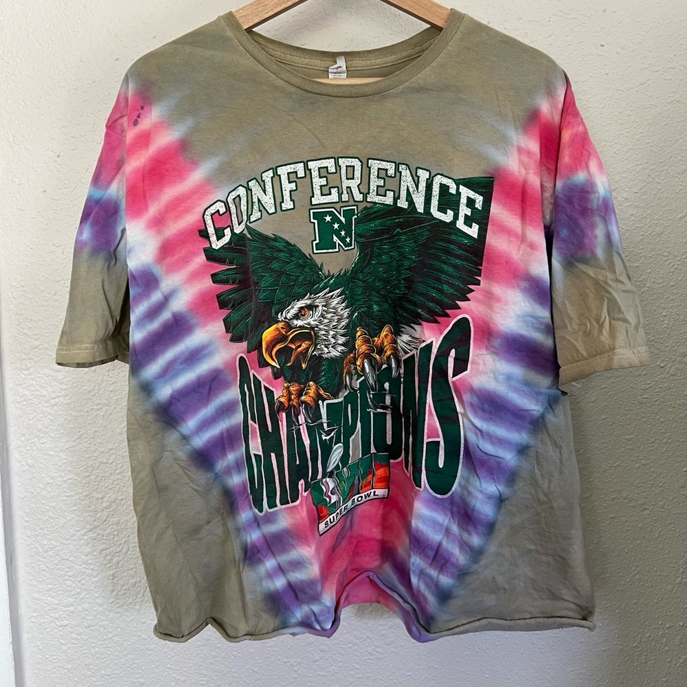 Philadelphia Eagles Conference Champions Tie-Dye T-Shirt